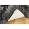 Homeroots 2 x 2 x 6 in. New Zealand Double Sheepskin Rug Grey 293192 - alternate 3
